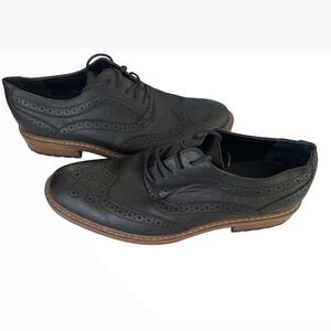 Perry Ellis Portfolio Daniel Wingtip Oxford‎ Dress Shoes Lace Up Black Size 9